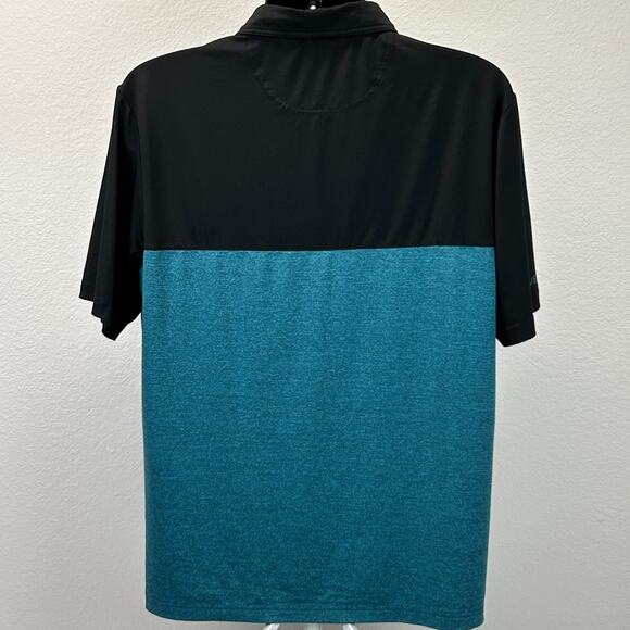 Black Clover Live Lucky Polo Shirt Golf Golfer Golfing Blue Mens L Large - Picture 3 of 7